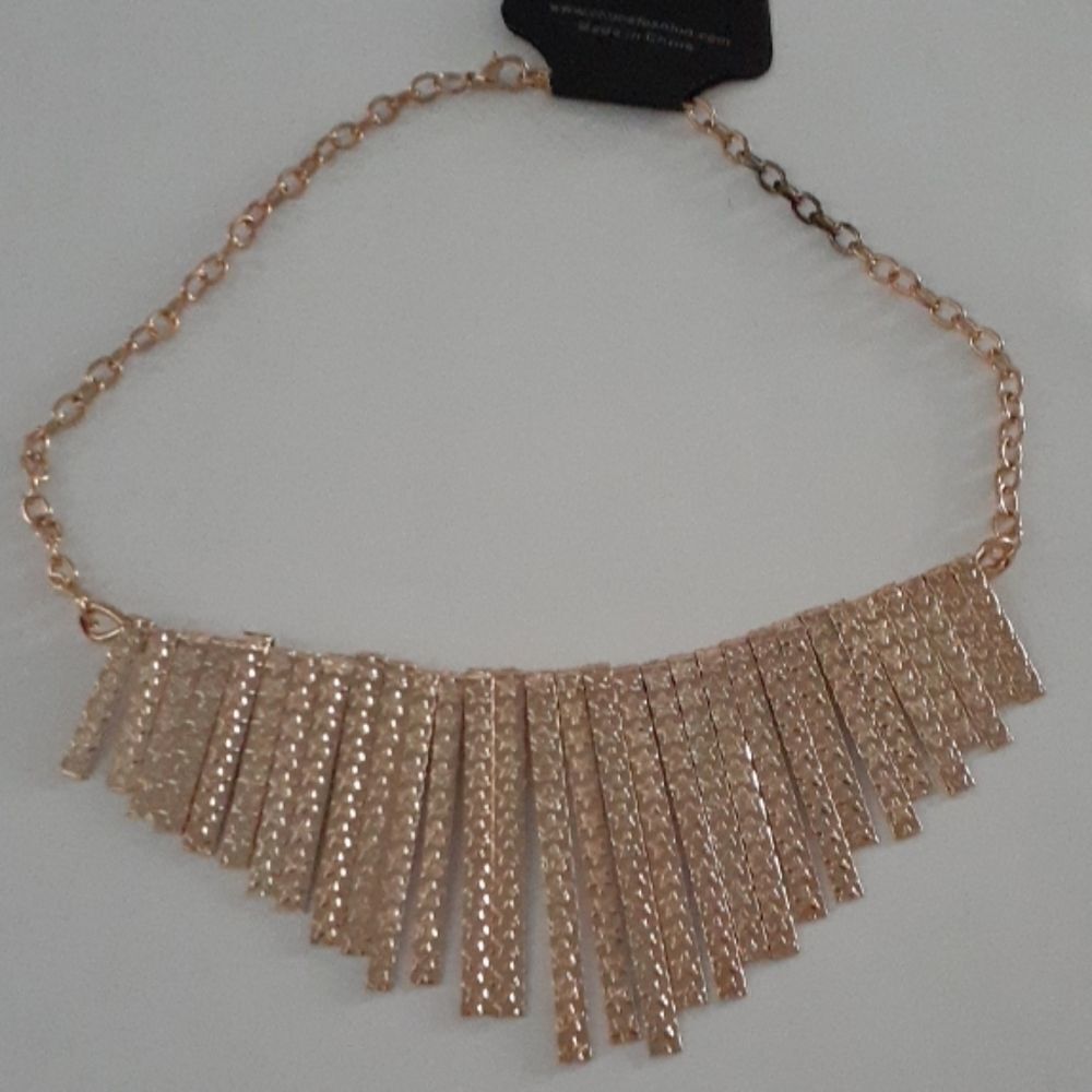 Multilayer Tassle Star Engraved Fringe Necklace